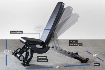 NZ POWER FID Adjustable Bench - TC005