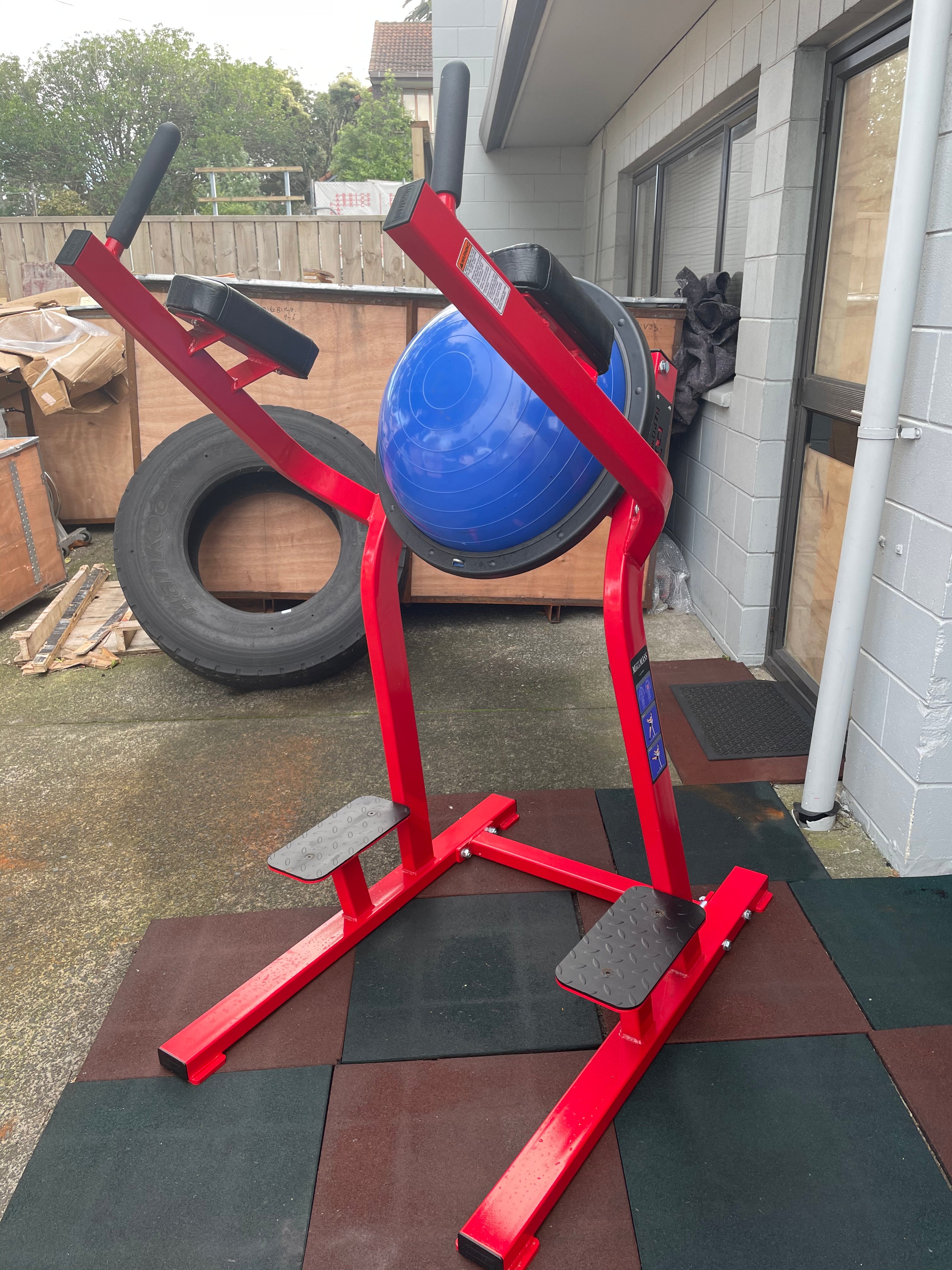 Leg Riser Machine NZ POWER BOSU HANGING LEG RAISE MACHINE - ArnoldFitness